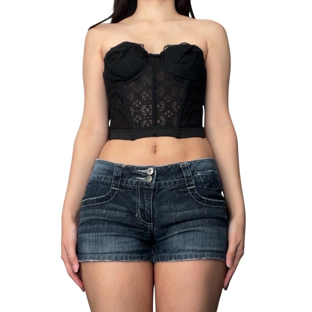 vintage lace bustier corset top